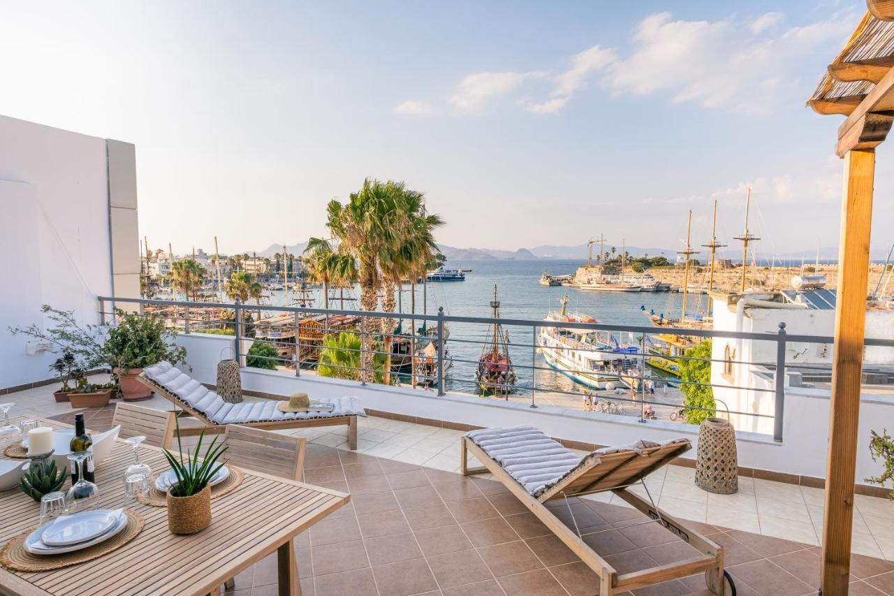 Ferienwohnung Attico Blu - Sea View Penthouse Kos-Stadt Exterior foto