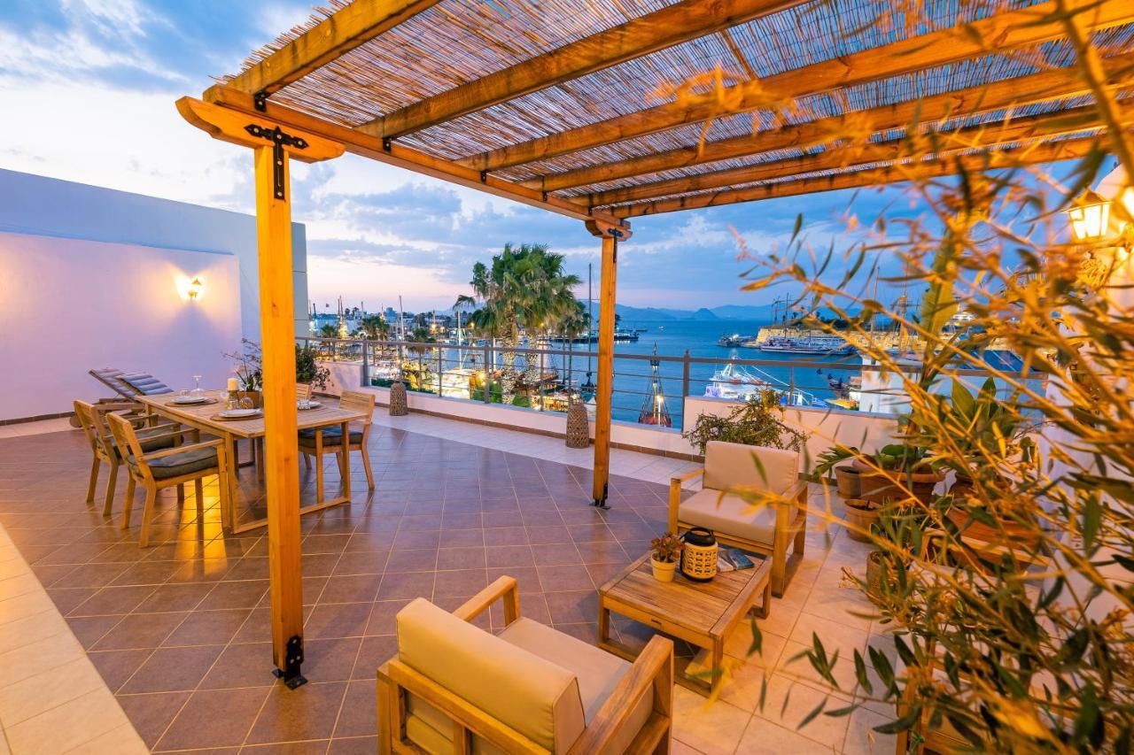 Ferienwohnung Attico Blu - Sea View Penthouse Kos-Stadt Exterior foto