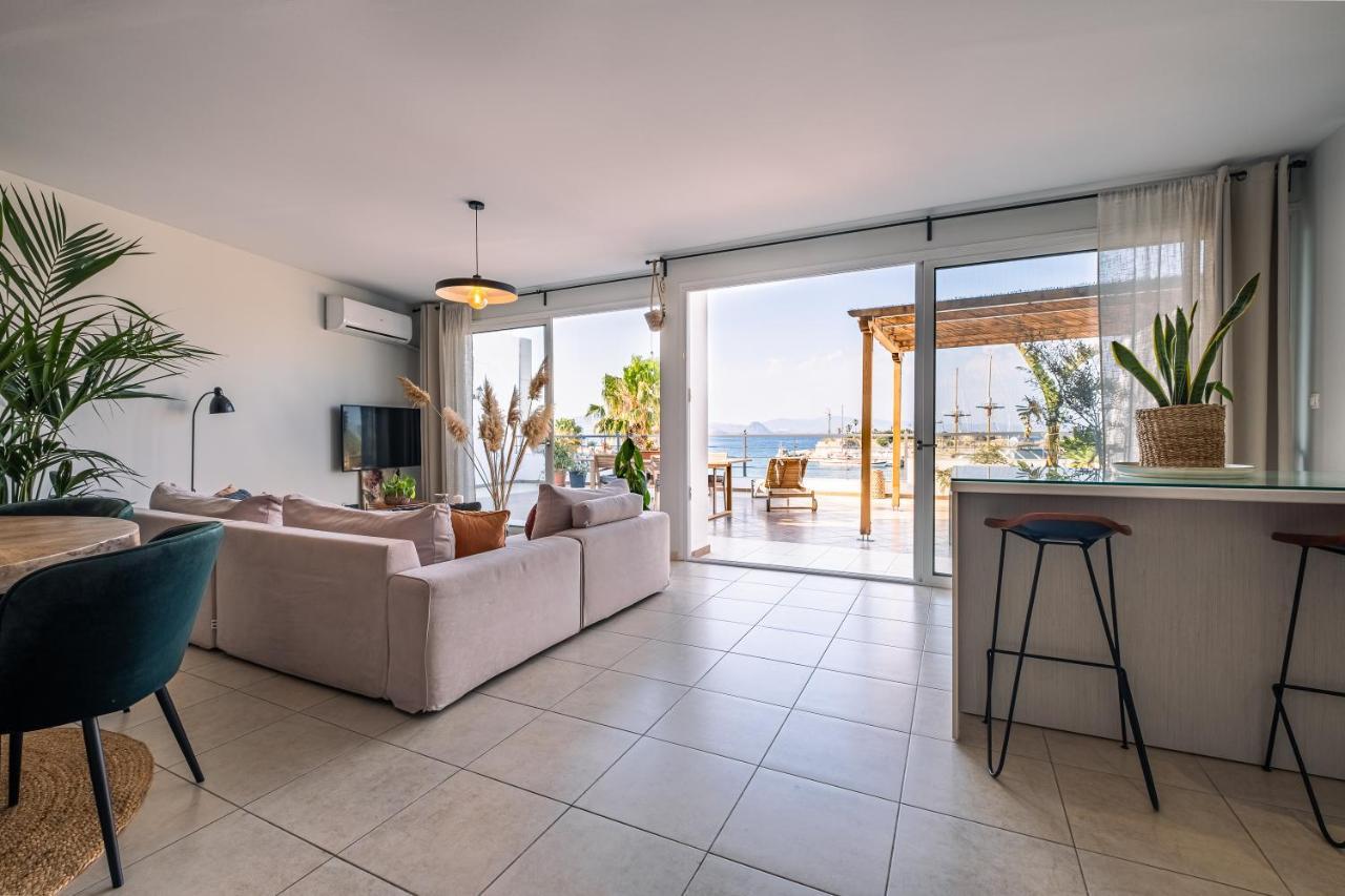 Ferienwohnung Attico Blu - Sea View Penthouse Kos-Stadt Exterior foto
