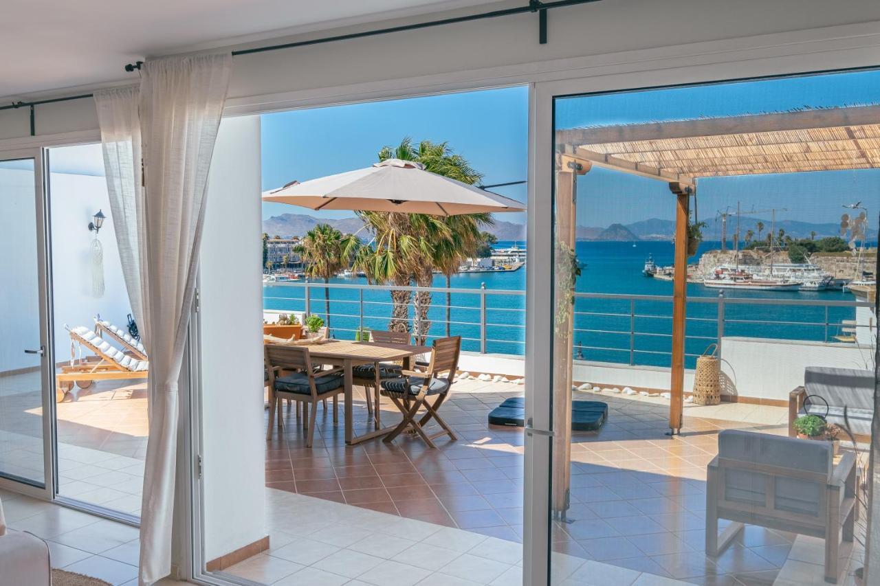 Ferienwohnung Attico Blu - Sea View Penthouse Kos-Stadt Exterior foto